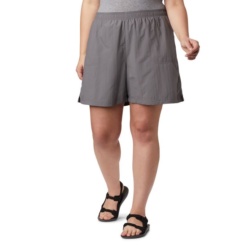 Women\'s Columbia Sandy River Shorts Grey | Plus Size CA-K81C5